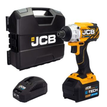 Jcb 18v Brushless Impact Driver 1x5.0ah Battery And 2.4a Fast Charger In W-boxx 136 | 21-18blid-5x-wb