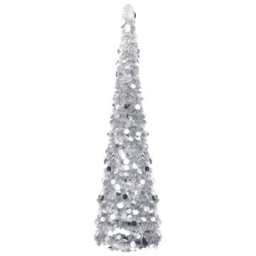 Vidaxl Pop-up Artificial Christmas Tree Silver 180 Cm Pet