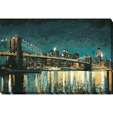Bright City Lights By James Wiens - Canvas Print