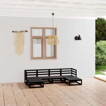 Vidaxl 6 Piece Garden Lounge Set Solid Pinewood