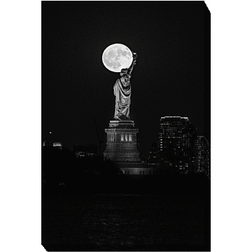 Full Moon New York By Getty
