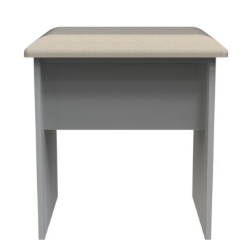 Milan Dressing Table Stool In Dusk Grey