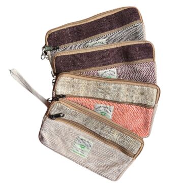 Hemp Phone/tobacoo/anything Zip Pouch (assorted)