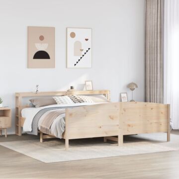 Vidaxl Bed Frame Without Mattress 180x200 Cm Super King Solid Wood Pine