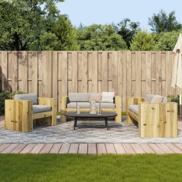 Vidaxl 2 Piece Garden Lounge Set Impregnated Wood Pine