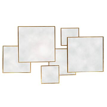 Gold Framed Multi Mirror - Square