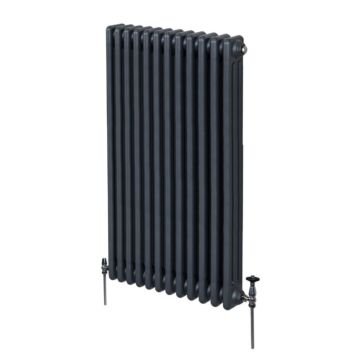 Traditional 3 Column Radiator - 1500 X 562mm - Anthracite Grey