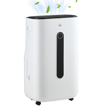 Homcom 6500ml Portable Dehumidifier With Air Purifier Filter, 24h Timer, 4 Modes, 22l/day