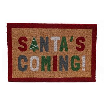 Santa's Coming' Doormat 40x60cm