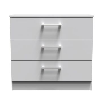 Devon 3 Drawer Chest In Grey Matt