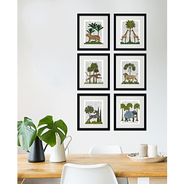 Jungle Animals I - Framed Art