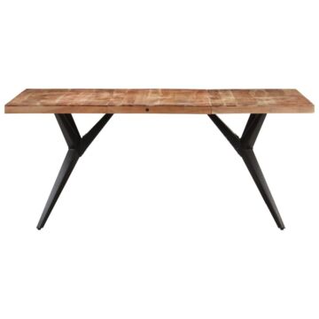 Vidaxl Dining Table 160x80x76 Cm Solid Acacia Wood