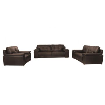 Ranee Bonded Leather & Pu 3 Seater Brown