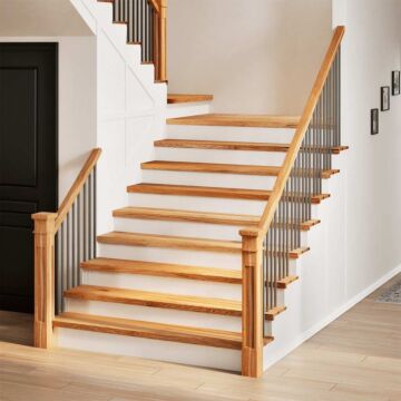 Vidaxl Stair Treads 8 Pcs Light Brown 110x25x2 Cm Solid Wood Oak