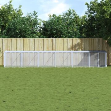 Vidaxl Chicken Cage With Roof Anthracite 603x98x90 Cm Galvanised Steel