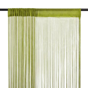 Vidaxl String Curtains 2 Pcs 140x250 Cm Green