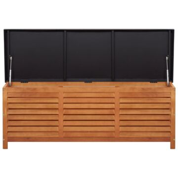 Vidaxl Garden Storage Box 150x50x55 Cm Solid Eucalyptus Wood