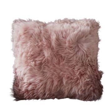 Blush Blush Pink Sheepskin Cushion