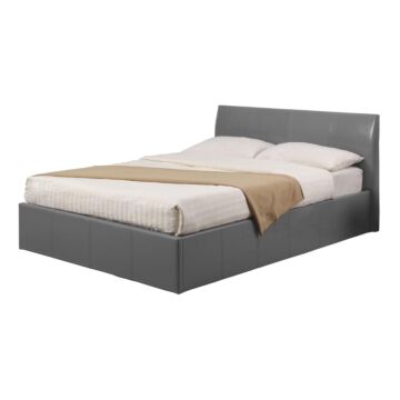 Fusion Storage Pu Double Bed Grey