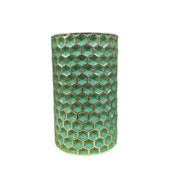Honeycomb Vase Green