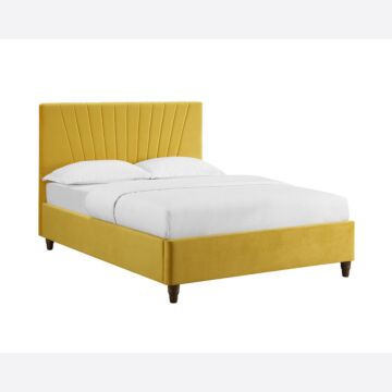 Lexie King Size Bed Mustard
