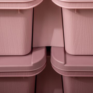 Zonekiz Kids Storage Units With 6 Drawers, 3 Tier Kids Toy Storage Organizer, Vertical Dresser Tower For Nursery Playroom Kindergarten, Pink