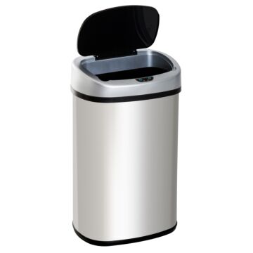 Homcom Stainless Steel Sensor Dustbin Automatic Touchless Rubbish Garbage Waste Bin 48l