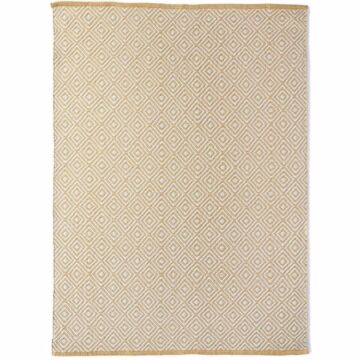 Hug Rug Woven Diamond Rug Gold 80x150