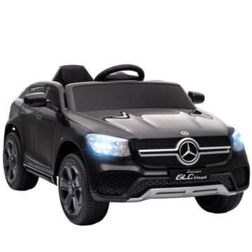 Aiyaplay Mercedes-benz Glc Licensed Kids Ride On Car With Remote Control, Soft Start, Mp3, Led Headlights, Black