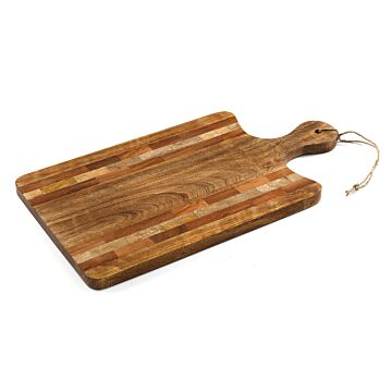 Striped Wooden Large Chopping Board