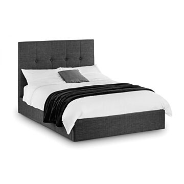 Sorrento Lift-up Storage Bed 150cm - Slate Linen