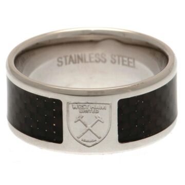 West Ham United Fc Carbon Fibre Ring Medium