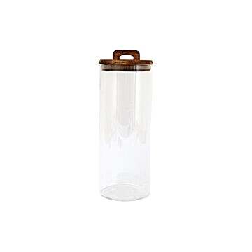 Glass Storage Jar With Acacia Lid 1.7l