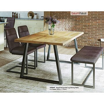 Urban Elegance - Reclaimed Table Small (horizontal Leg / 95cm X 170cm Top) 4-6 Seater