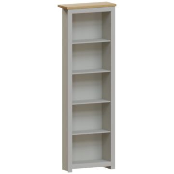 Vida Designs Arlington 5 Tier Bookcase, Grey