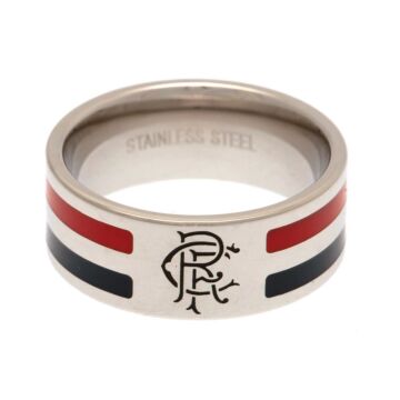 Rangers Fc Colour Stripe Ring Large