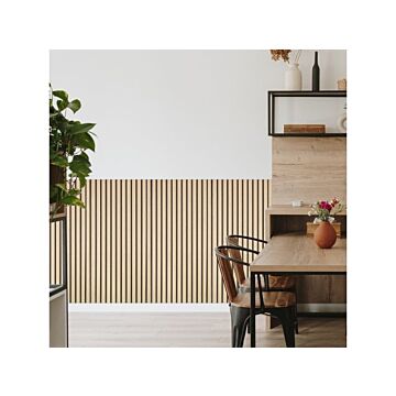 Fuse Acoustic Wooden Wall Panel In Natural Oak, 1.2m X 0.6m