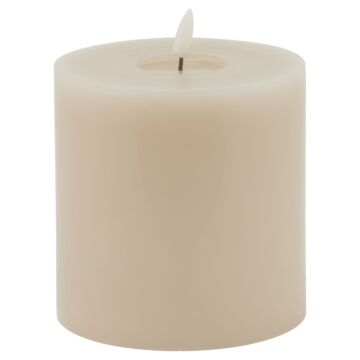 Luxe Collection Melt Effect 5x5 Taupe Led Wax Candle