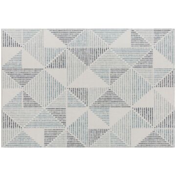 Homcom Modern Area Rug, Geometric Pattern Non-slip Washable Rug, Soft Floor Carpet For Living Room, Bedroom, Dining Room, Home Office, 230 X 160 Cm, Multi-coloured