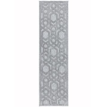 Salta 160x230cm Sa03 Silver Geometric