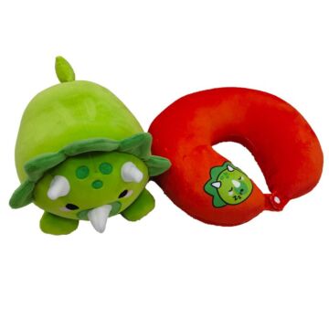 2-in-1 Swapseazzz Travel Pillow And Plush Toy - Huck The Dinosaur Adorasaurs