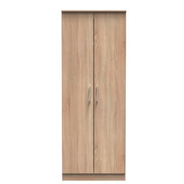 Devon Double Plain Wardrobe In Bardolino Oak