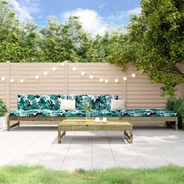 Vidaxl 4 Piece Garden Lounge Set Impregnated Wood Pine