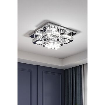 Modern Fancy Crystal Led Flush Mount Ceiling Light