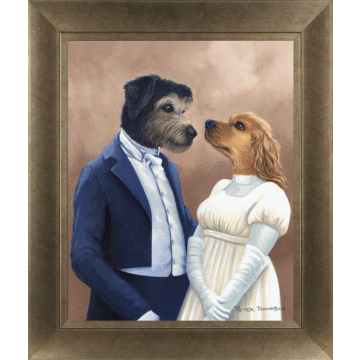 Kennel Club Iv – Mr & Mrs Fitzwilliam By Peter Annable - Framed Art