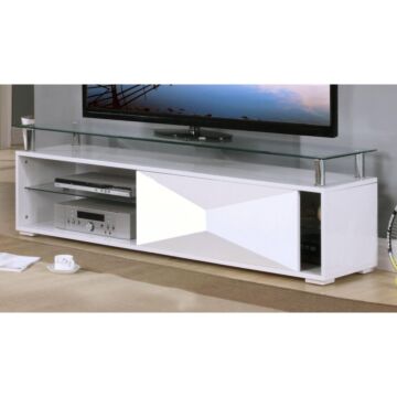 Rowley White High Gloss Tv Cabinet