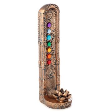 Decorative Vertical Incense Ashcatcher - Lotus Chakra