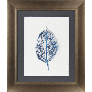 New Beginnings In Blue Iii By Amy Evans - Framed Art