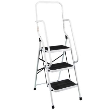 Home Vida 3 Step Ladder With Handrail