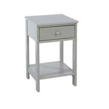 Painted Grey Shaker, 1 Drawer Petite Bedside Cabinet